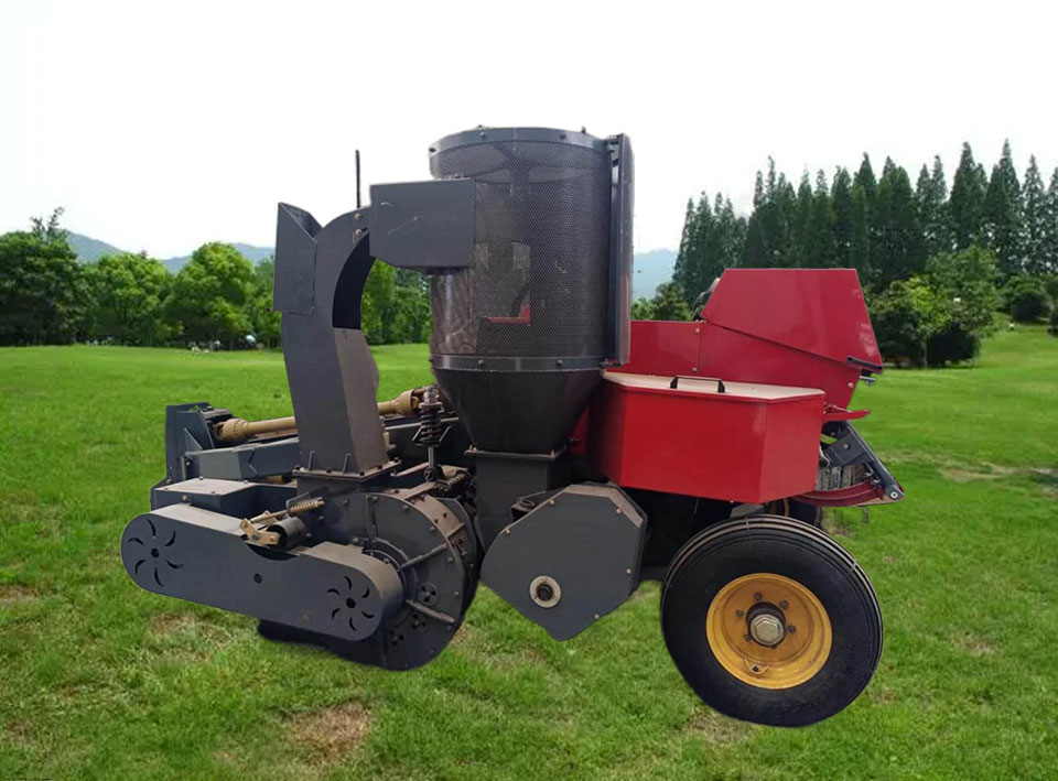 Two rope dust removal square bale baler